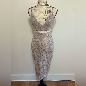 Two-piece Snakeprint Skirt Set